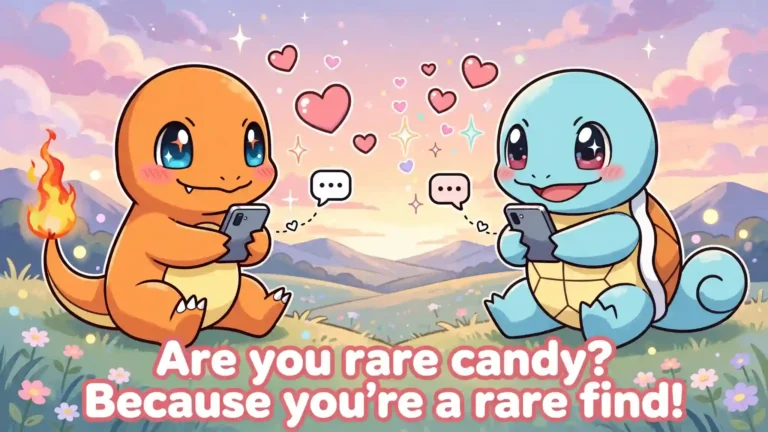 Short Pokemon Pick Up Lines for Quick Flirty Messages